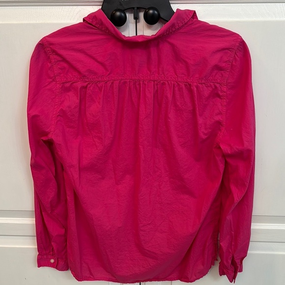 J. Crew Bright Pink Button-Up Shirt. Size 6 - Picture 6 of 6